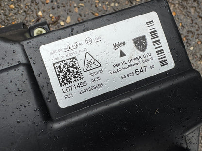 PEUGEOT E-3008 E-5008 PASSENGER SIDE LEFT LED HEADLIGHT 9862664780 2024 2025