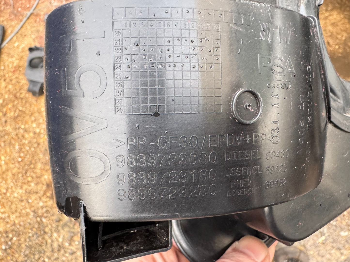 OPEL Vauxhall ASTRA L MK6 C02 Fuel Tank Flap Cap 9839723080 1.2 Petrol 96kW 2023