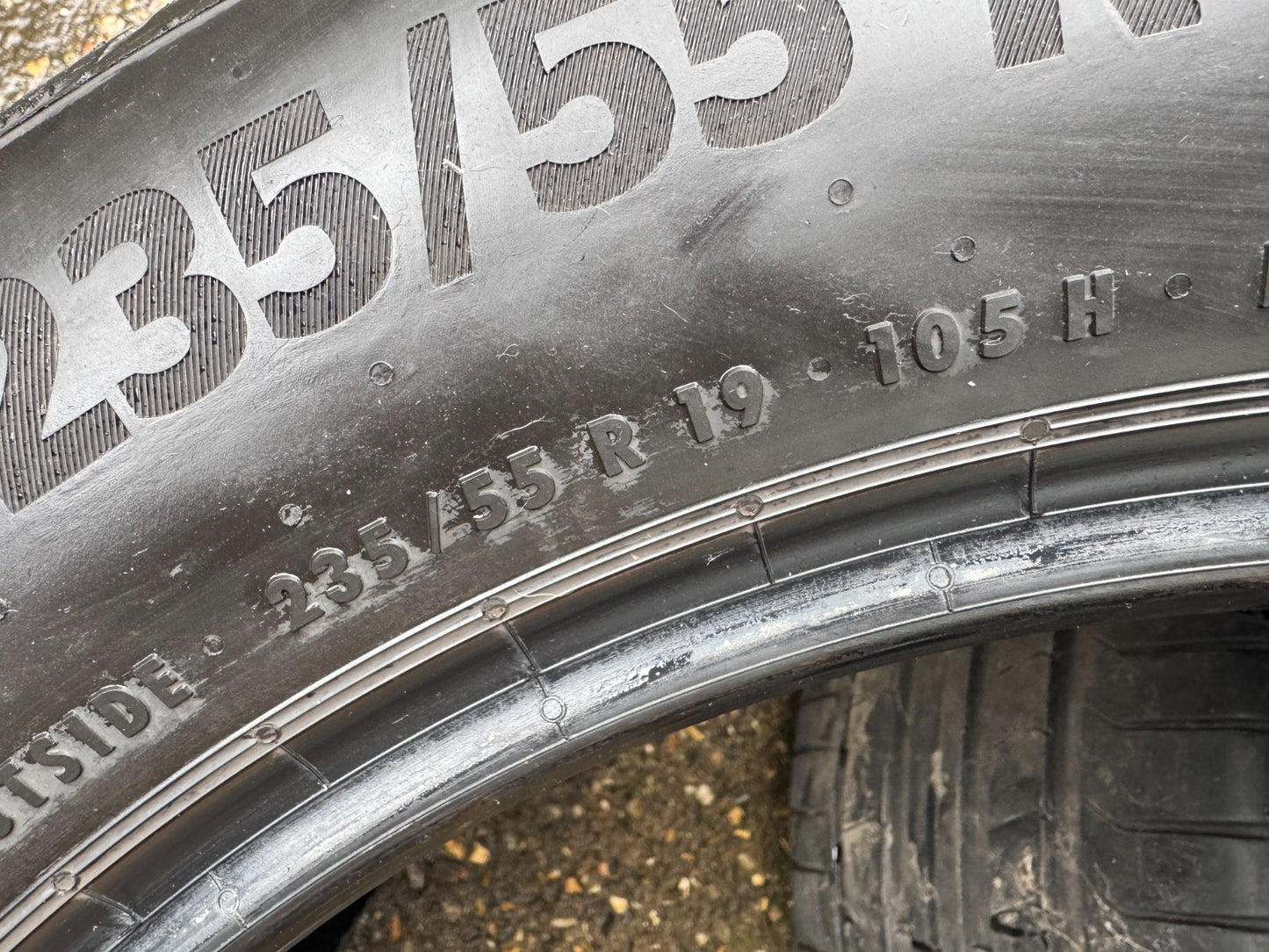 235/55R19 105H XL Continental Ecocontact 6Q 235 55 19 PART WORN 6MM 2025 TYRE