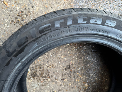 Roadboss Celeritas N906 215 50 18 96w 7MM NO REPAIRS 2025 TYRE FREE DELIVERY