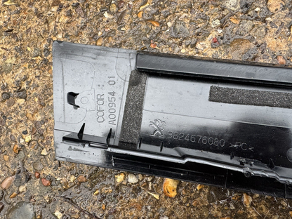 Peugeot 208 II 2020 Front right front door glass trim 9824676080 ZVG87351