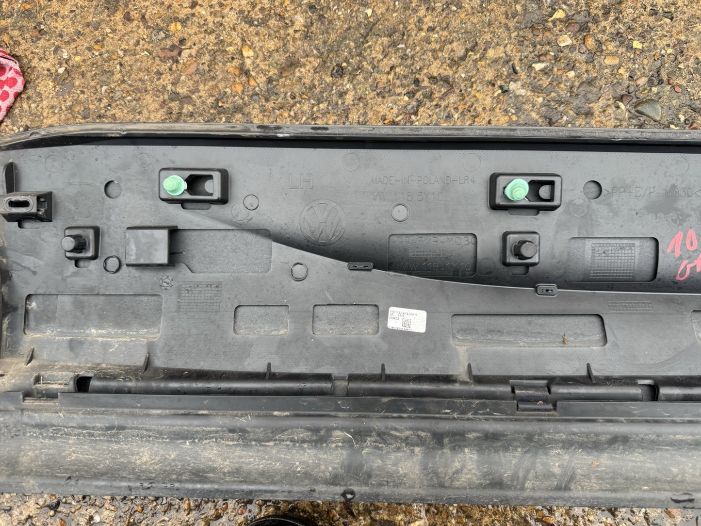 Genuine VW TOUAREG CR Rear Left Door Cover 7608549499B9