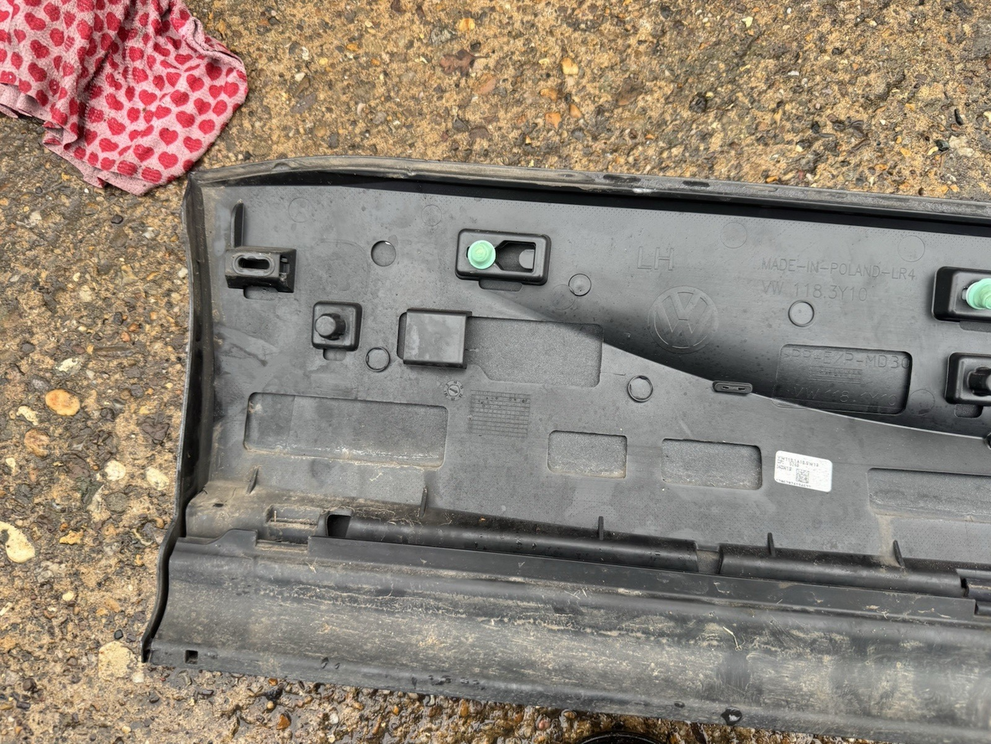 Genuine VW TOUAREG CR Rear Left Door Cover 7608549499B9