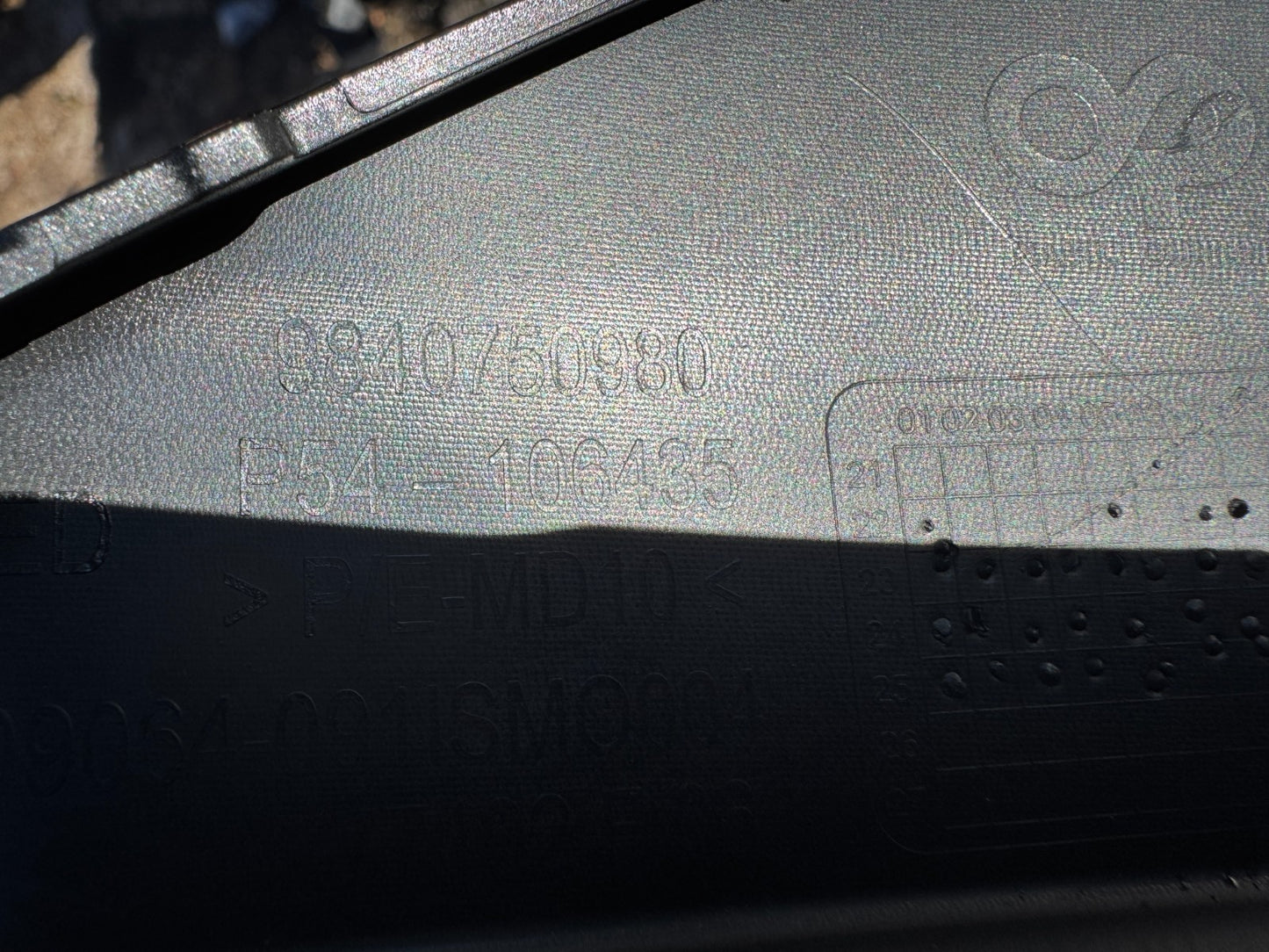 Peugeot 408 front bumper right RH grill 2022 -2025 Genuine 9840750980