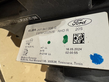 Ford Transit Connect Mk3 Front Right Headlight 2KF941006G