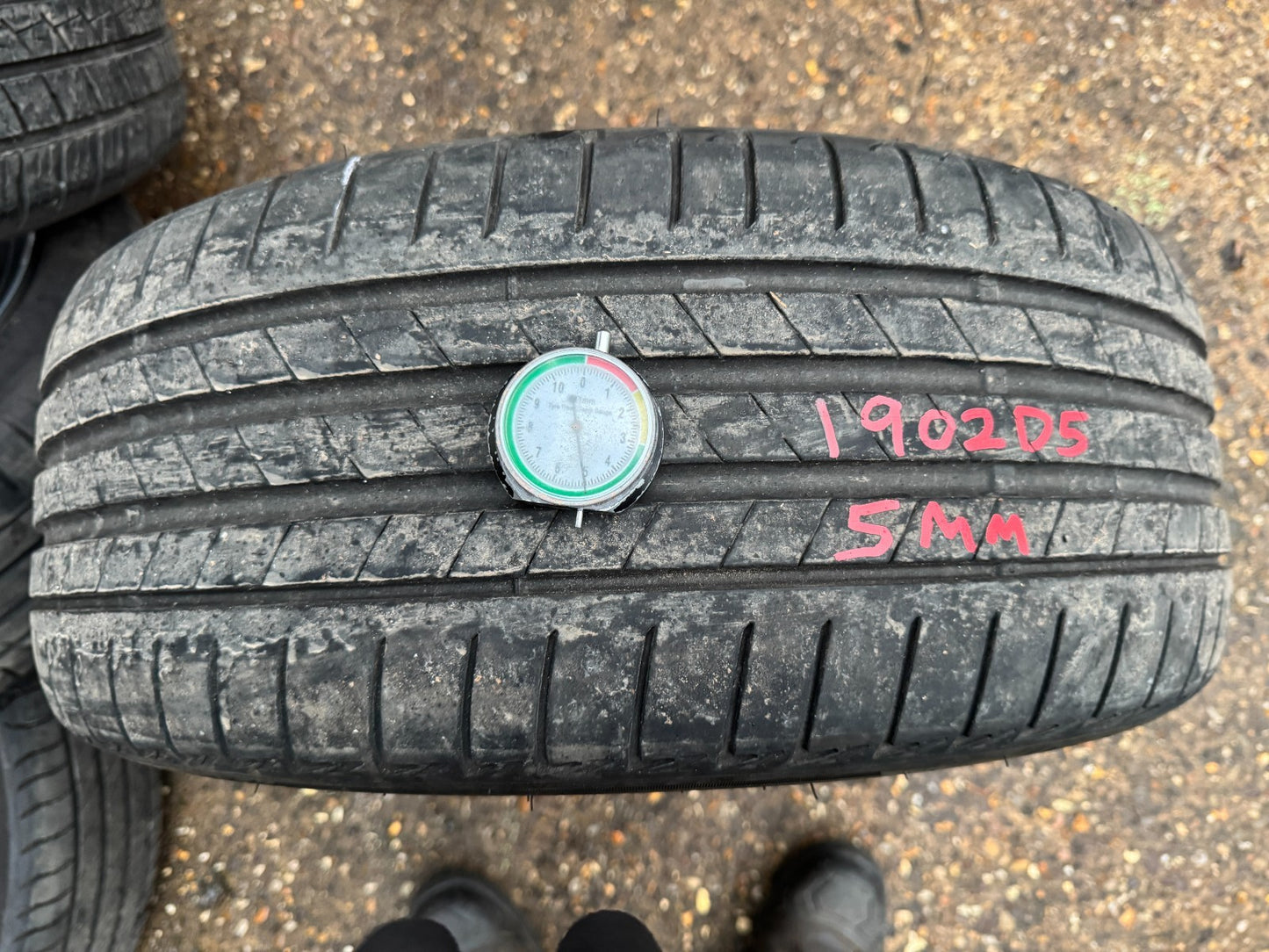 225/40/19 93Y Bridgestone Turanza T005 5MM 3823 225 40 19 2254019 NO REPAIRS RSC