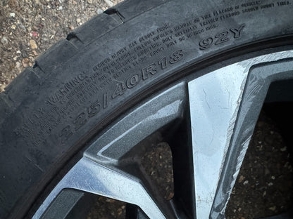 1x Genuine Audi A3 8Y 18" Diamond Cut Alloy Wheel 8Jx18 8Y0601025H DAMAGED