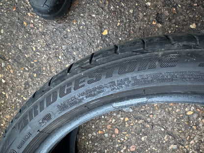 225 40 19 89Y BRIDGESTONE POTENZA S001 * BMW RUNFLAT RSC RFT PART WORN TYRE 6MM