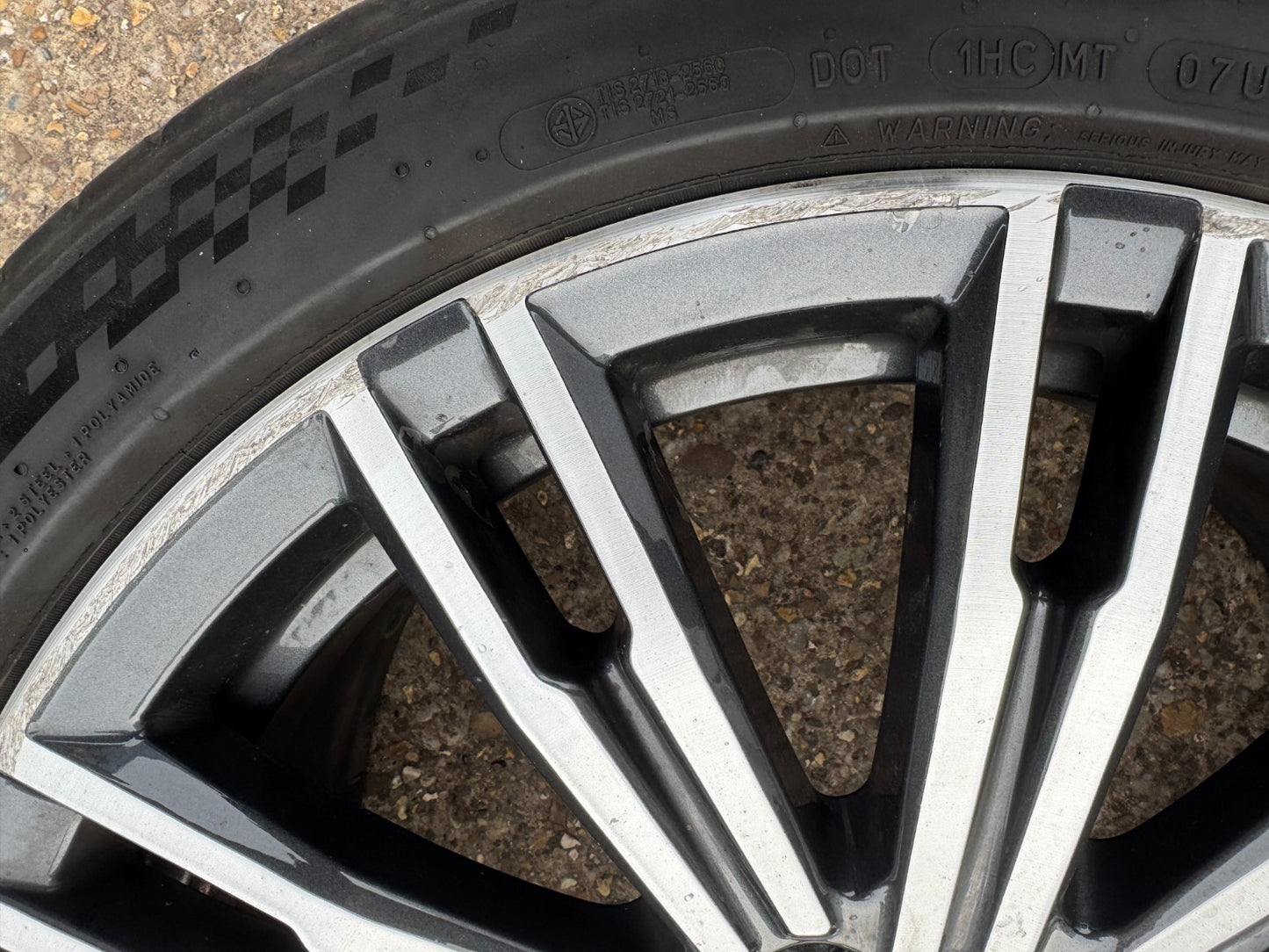 BMW 3 SERIES G20 G21 18'' FRONT GREY DIAMOND CUT ALLOY RIM 7.5J IS25 8089890