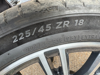 BMW 3 SERIES G20 G21 18'' FRONT GREY DIAMOND CUT ALLOY RIM 7.5J IS25 8089890
