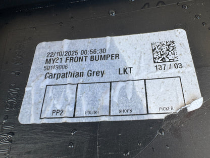 2025 LAND ROVER DISCOVERY DYNAMIC L462 2020-ON FRONT BUMPER MY42-17F003-AAW