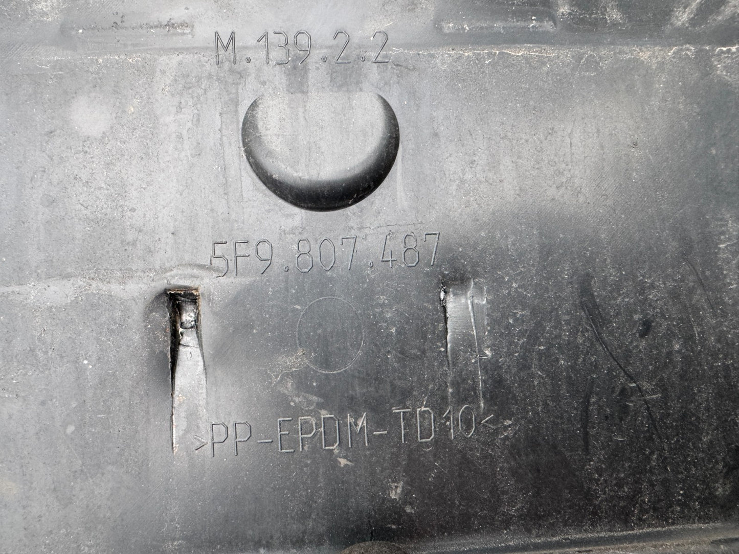 SEAT LEON FR REAR BUMPER LOWER TRIM 5F9807487 GENUINE 2013- 2017