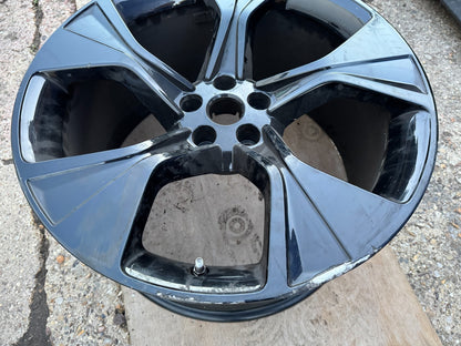 JAGUAR F-TYPE STYLE 5102 20" BLACK ALLOY WHEEL RIM T2R43122 REAR DAMAGE BUCKLED