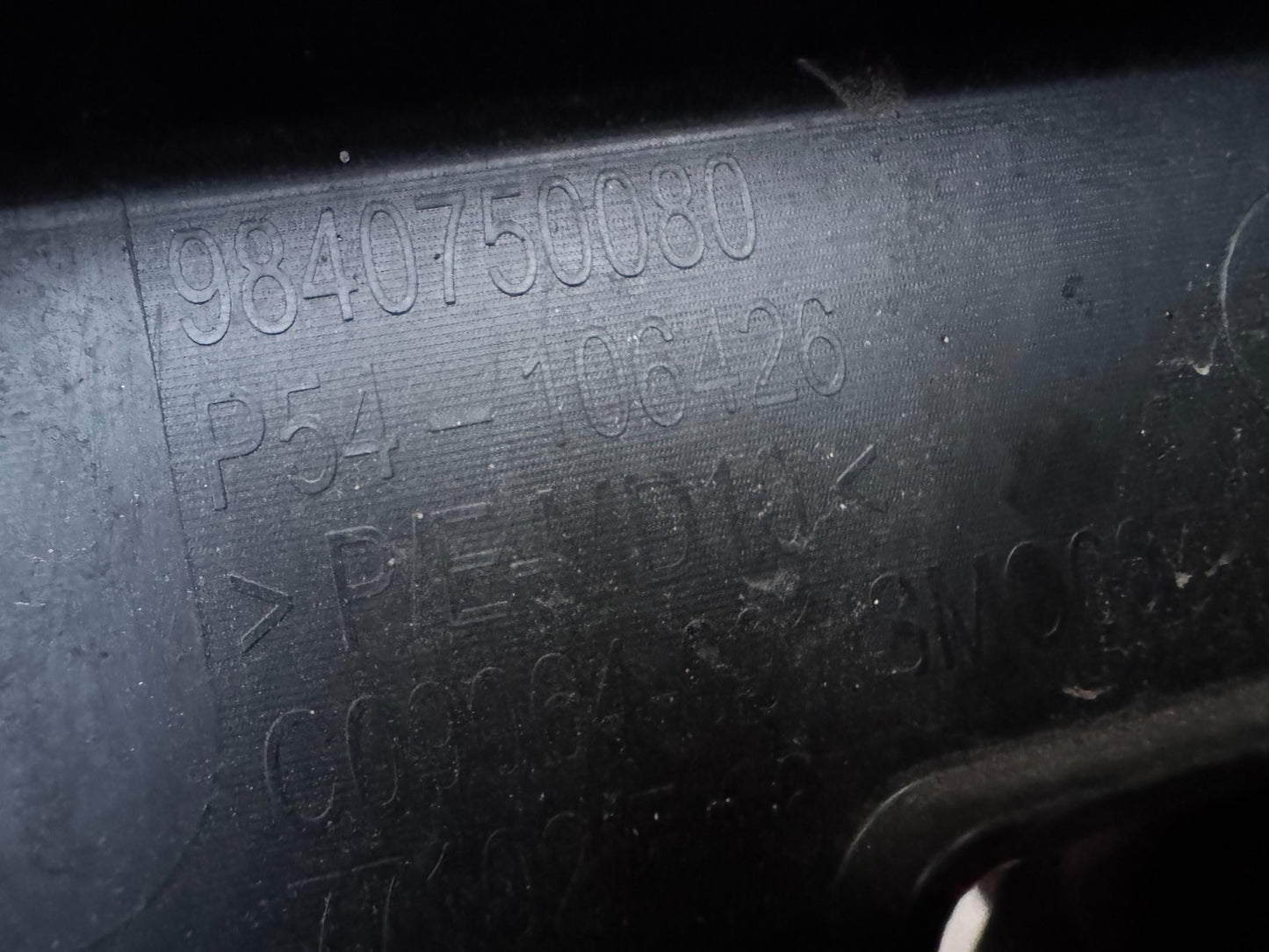 2025 Peugeot 408 II Front bumper lower grill 9840750080