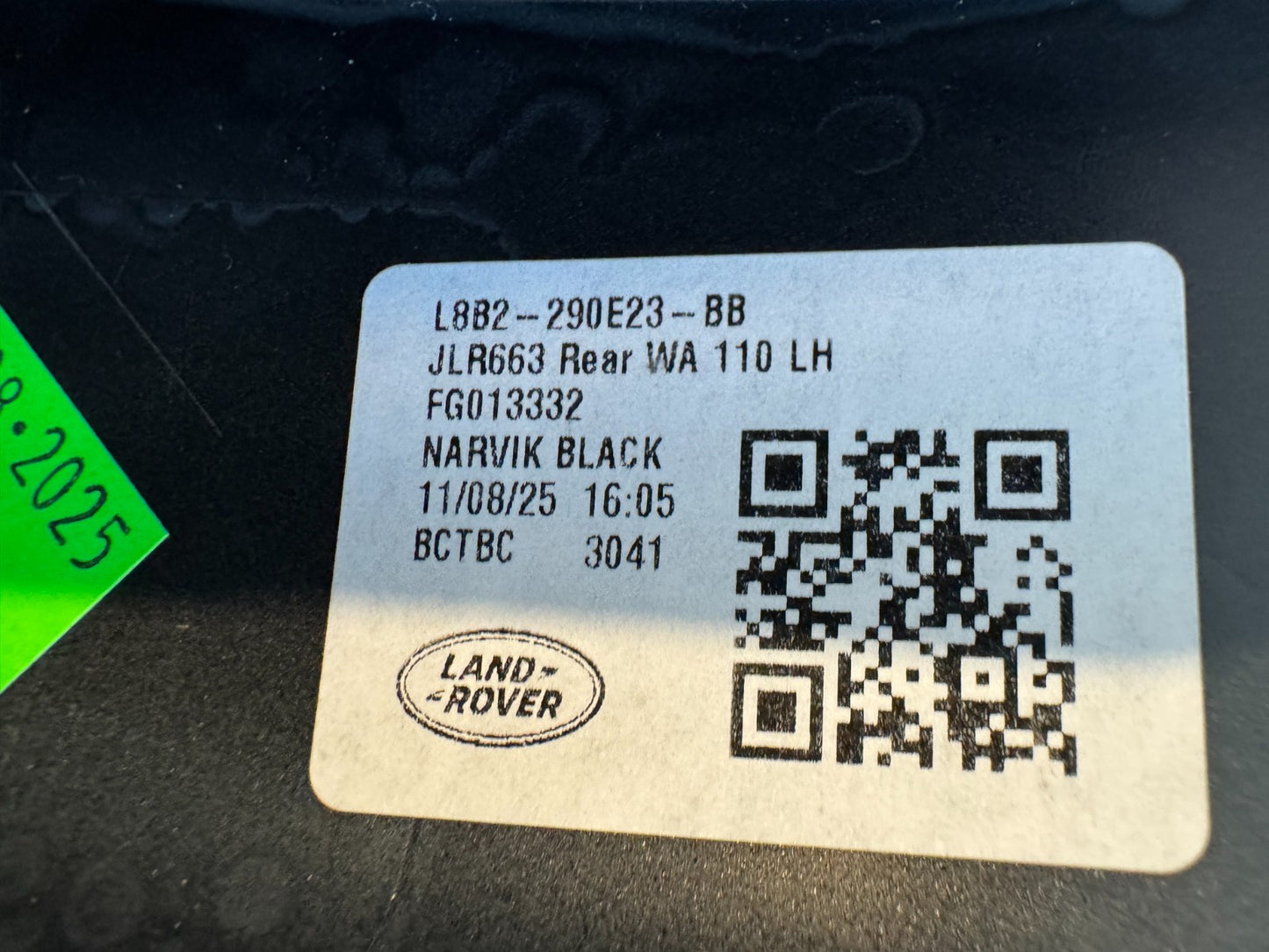 2026 LAND ROVER DEFENDER L663 110 REAR LEFT WHEEL ARCH TRIM 2020-ON L8B2290E23