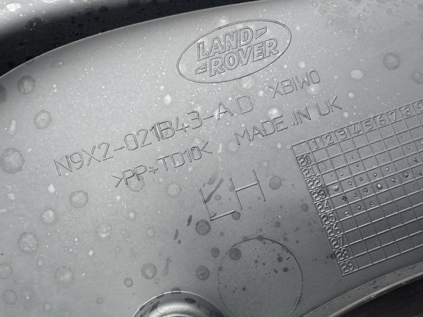 COVER PLATE LEFT SIDE  Land Rover Range Rover Sport 2024 N9X2021B43AD