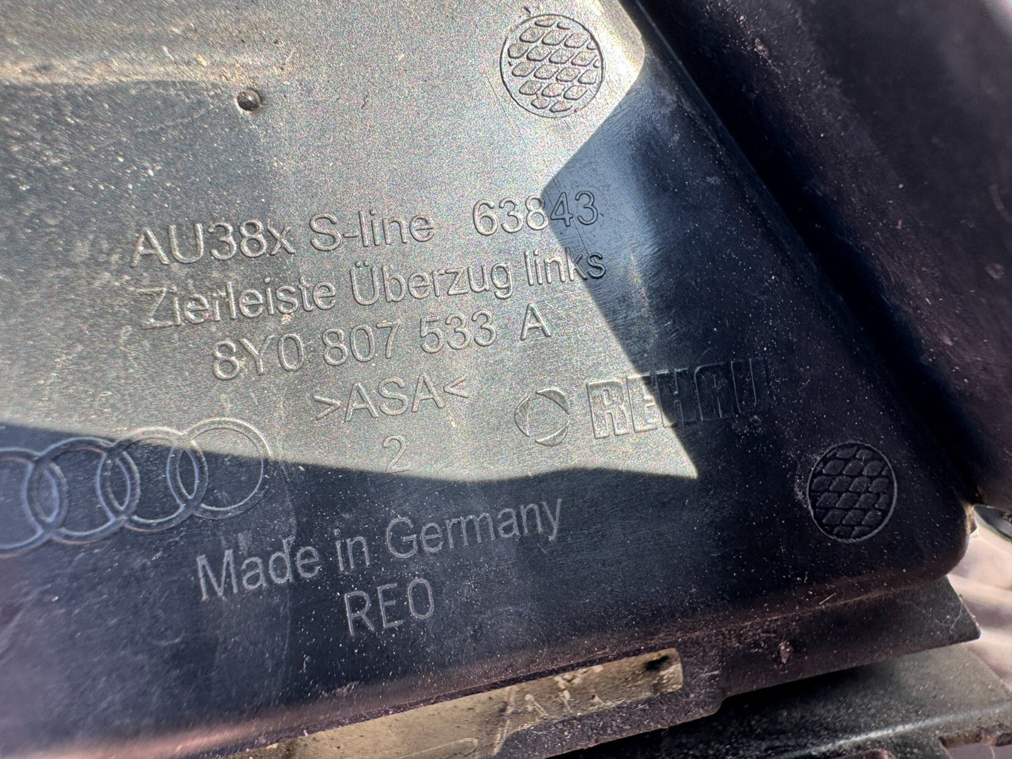 OEM Front Bumper Lower Grille Trim A3 SALOON S-LINE SPORTBACK E 2021- 8Y0807533A