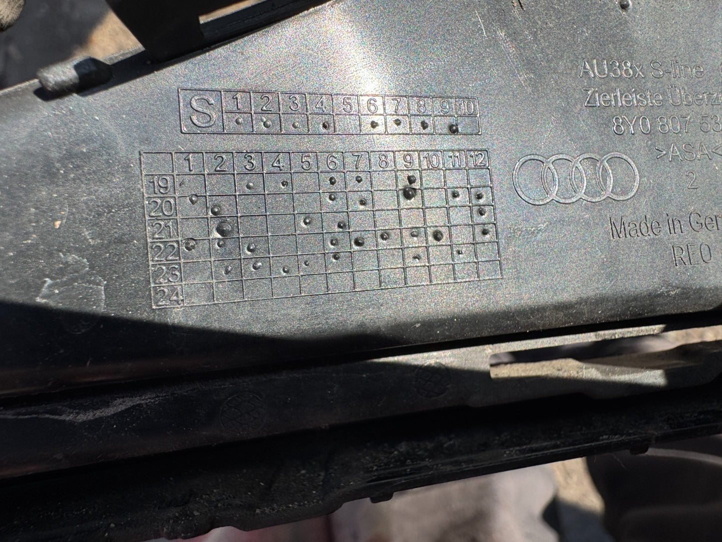 OEM Front Bumper Lower Grille Trim A3 SALOON S-LINE SPORTBACK E 2021- 8Y0807533A