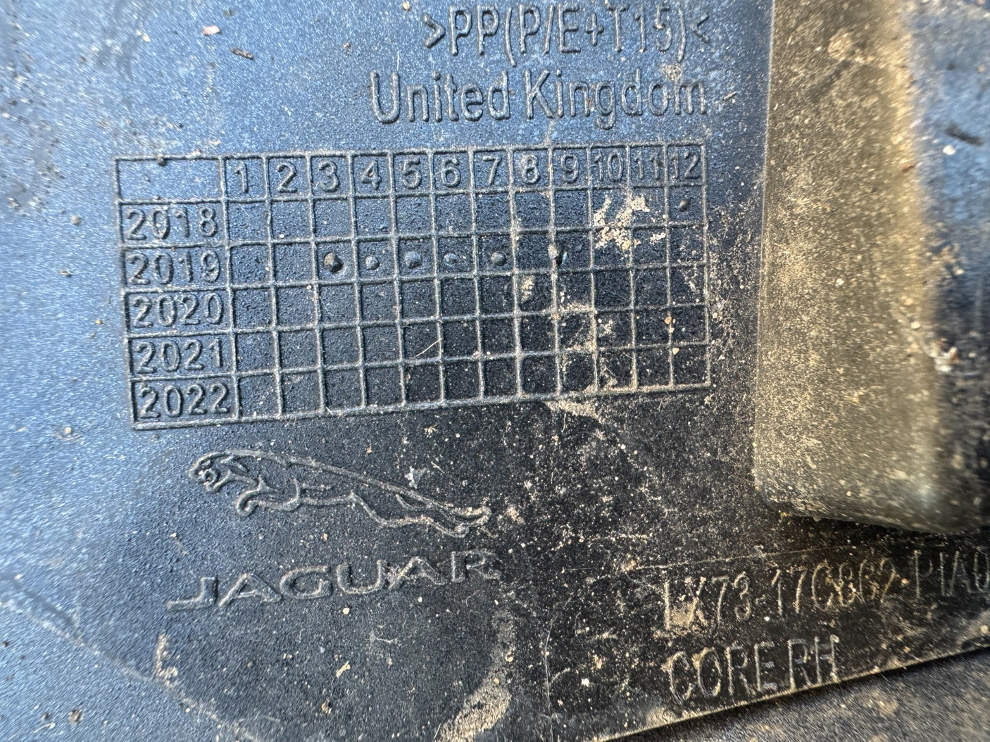 2019 JAGUAR XE 2015-2020 PORTFOLIO FRONT BUMPER IN GREY- GENUINE