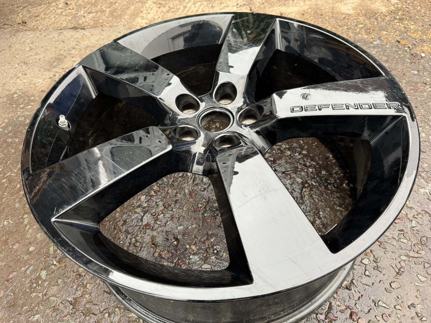 LAND ROVER DEFENDER GLOSS BLACK 22" ALLOY WHEEL STYLE 5098 LR146244 GENUINE X1