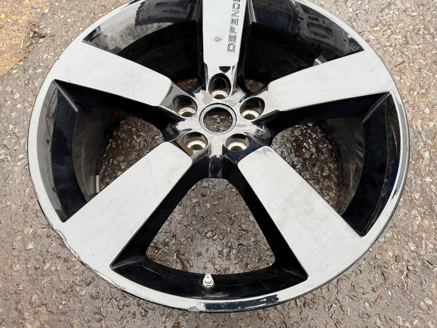 LAND ROVER DEFENDER GLOSS BLACK 22" ALLOY WHEEL STYLE 5098 LR146244 GENUINE X1