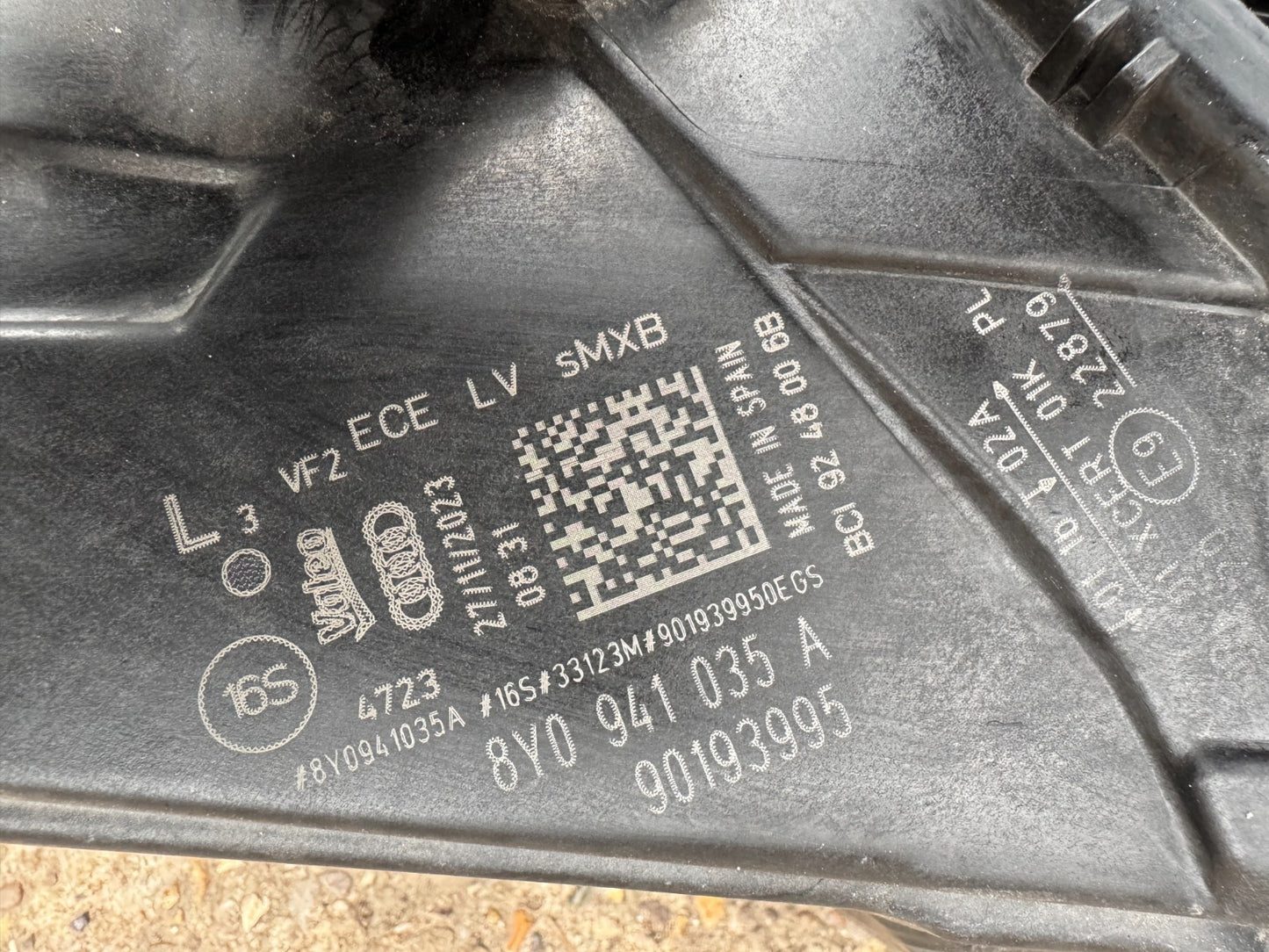 LATE 2023 MK4 AUDI A3 HEADLIGHT **SPARES/REPAIRS** LH LEFT SIDE 8Y0941035A