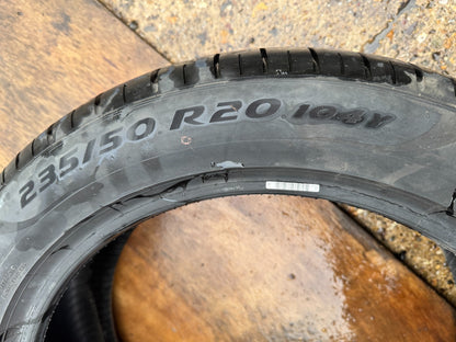 PIRELLI P ZERO 104Y 235/50/20 *6.5MM NO REPAIRS* X1 235 50 20