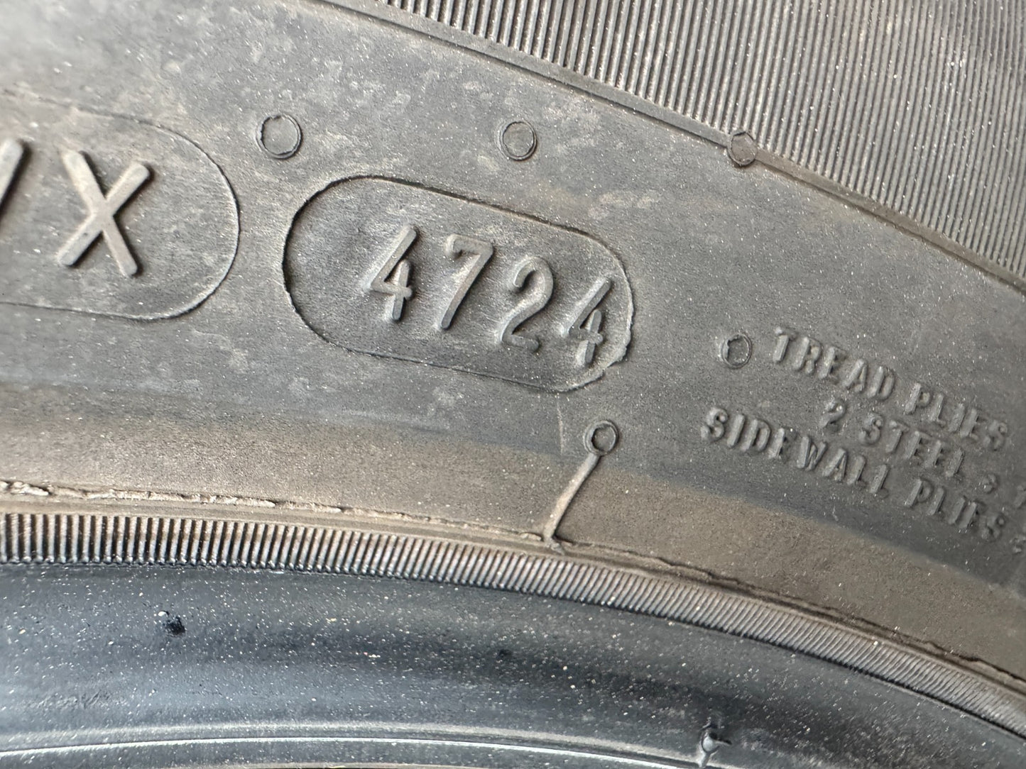 255 60 20 113V MICHELIN PRIMACY ALL SEASON XL LR Dot:4724 NO Repairs