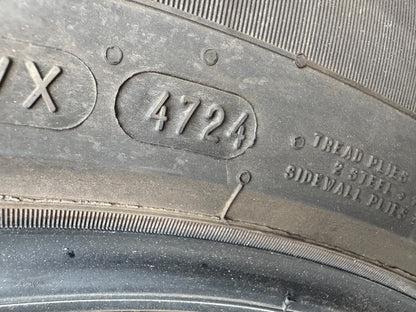255 60 20 113V MICHELIN PRIMACY ALL SEASON XL LR Dot:4724 NO Repairs