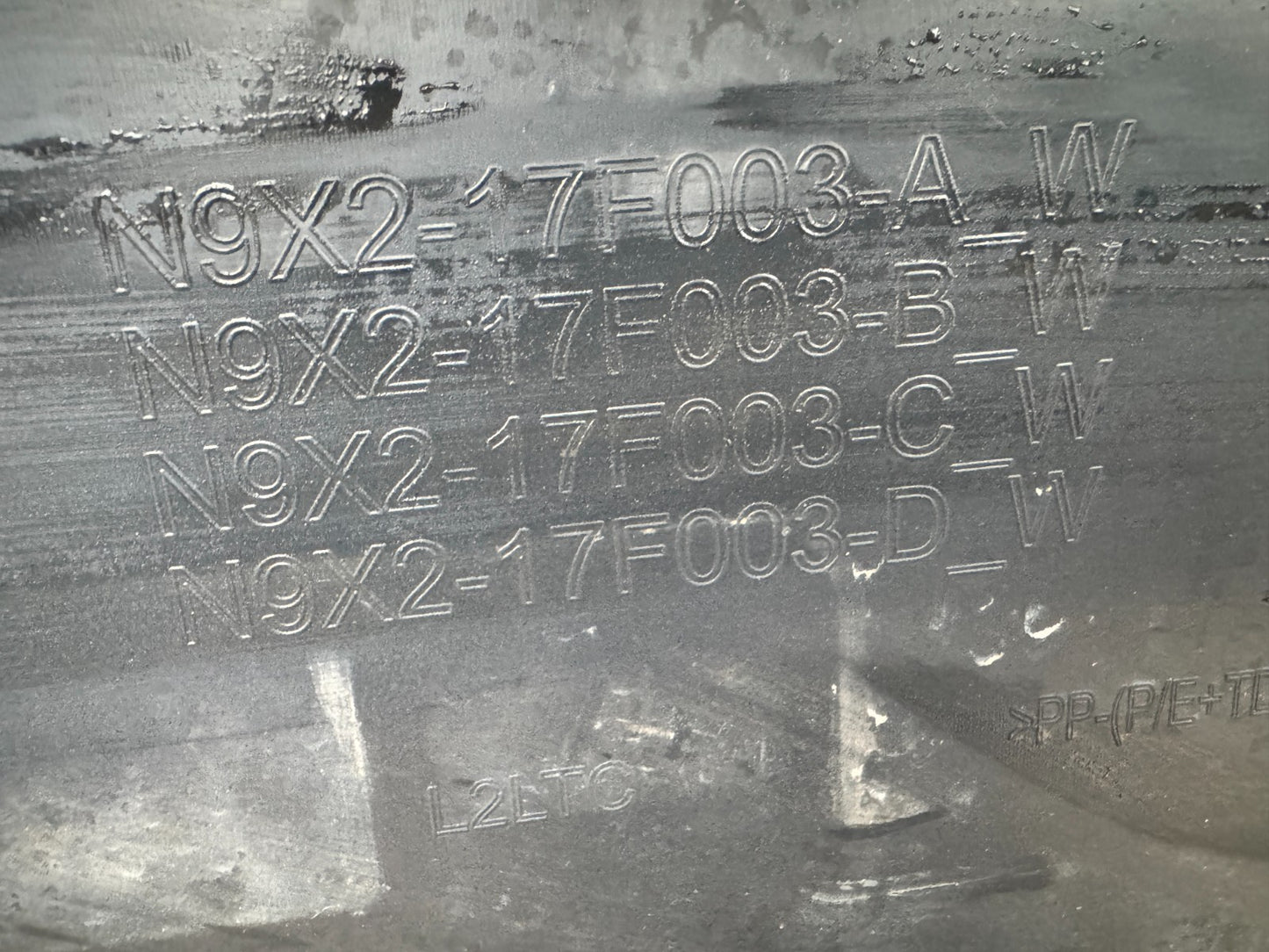 2026 GENUINE RANGE ROVER SPORT L461 BLACK FRONT BUMPER 2022-ON N9X217F003A