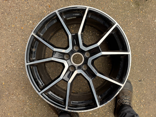 GENUINE PORSCHE TAYCAN RS SPYDER GTS 21' FRONT ALLOY WHEEL DIAMOND CUT