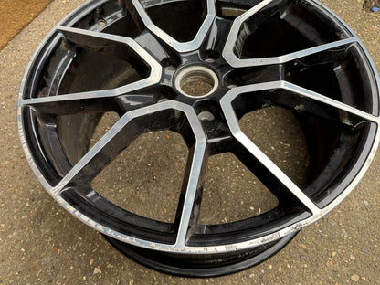 GENUINE PORSCHE TAYCAN RS SPYDER GTS 21' FRONT ALLOY WHEEL DIAMOND CUT