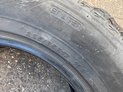 Bridgestone Turanza Eco Enliten 225/65/17 102V 6mm '24 NO REPAIRS 225 65 17 NICE