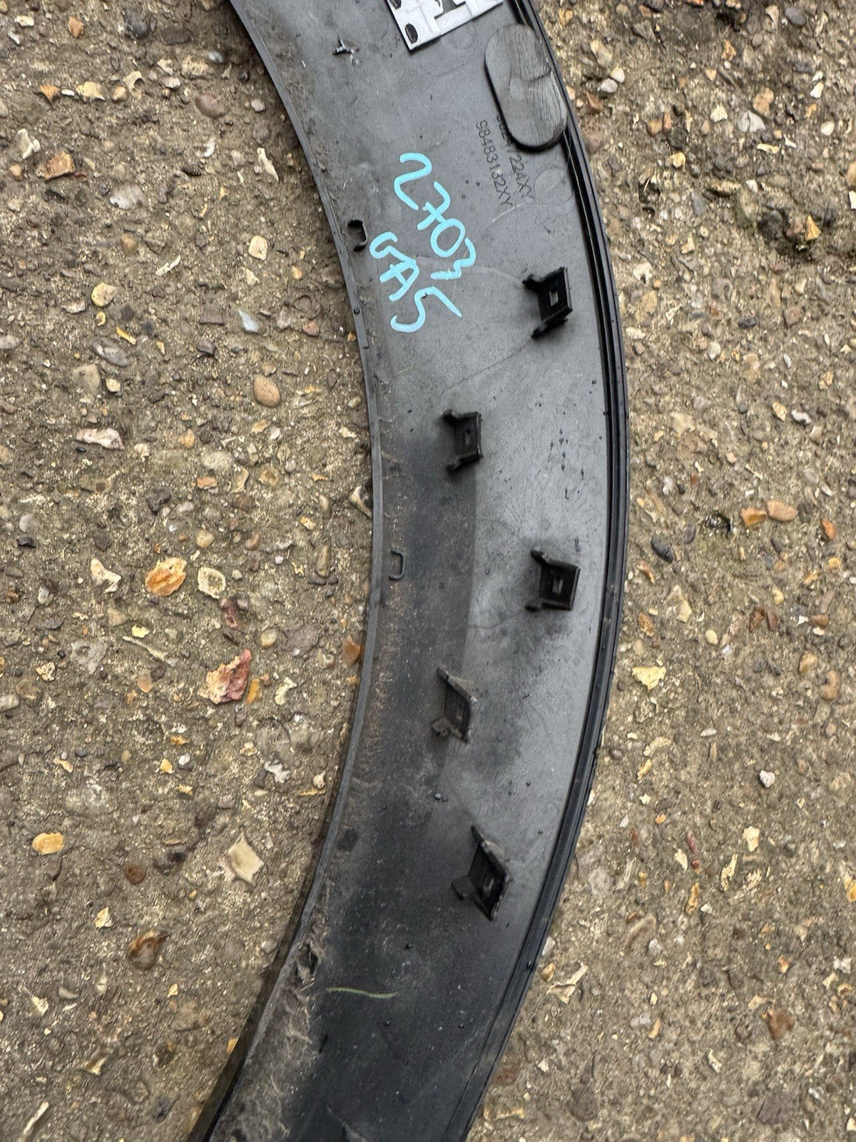 PEUGEOT E-208 WHEEL ARCH TRIM REAR RIGHT 2019-2024 9824722480