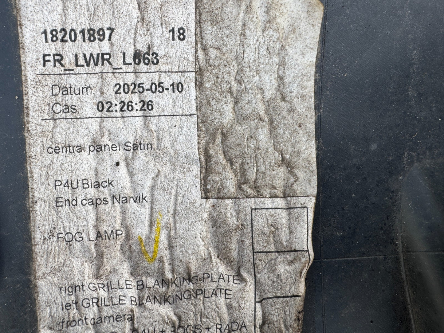 2025 L8B217E778A Defender L663 Inner FRONT Bumper Carrier GENUINE L8B2-17E778-A