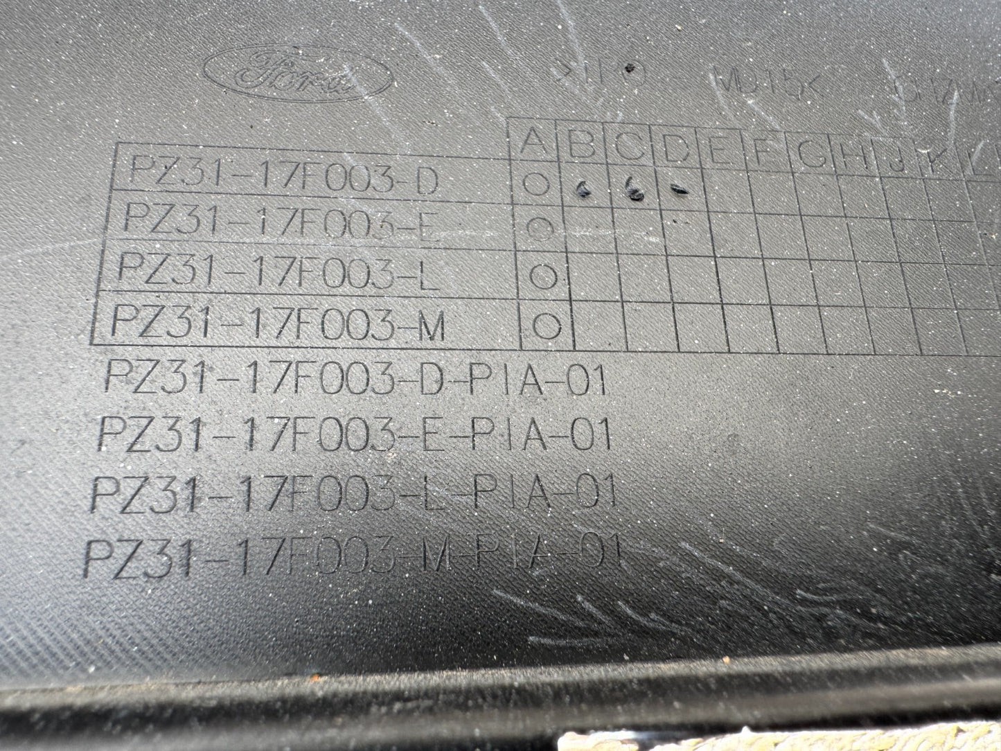 FORD TRANSIT CUSTOM MK2 2024-ON GENUINE FRONT BUMPER PZ3117F003B LATE 2025