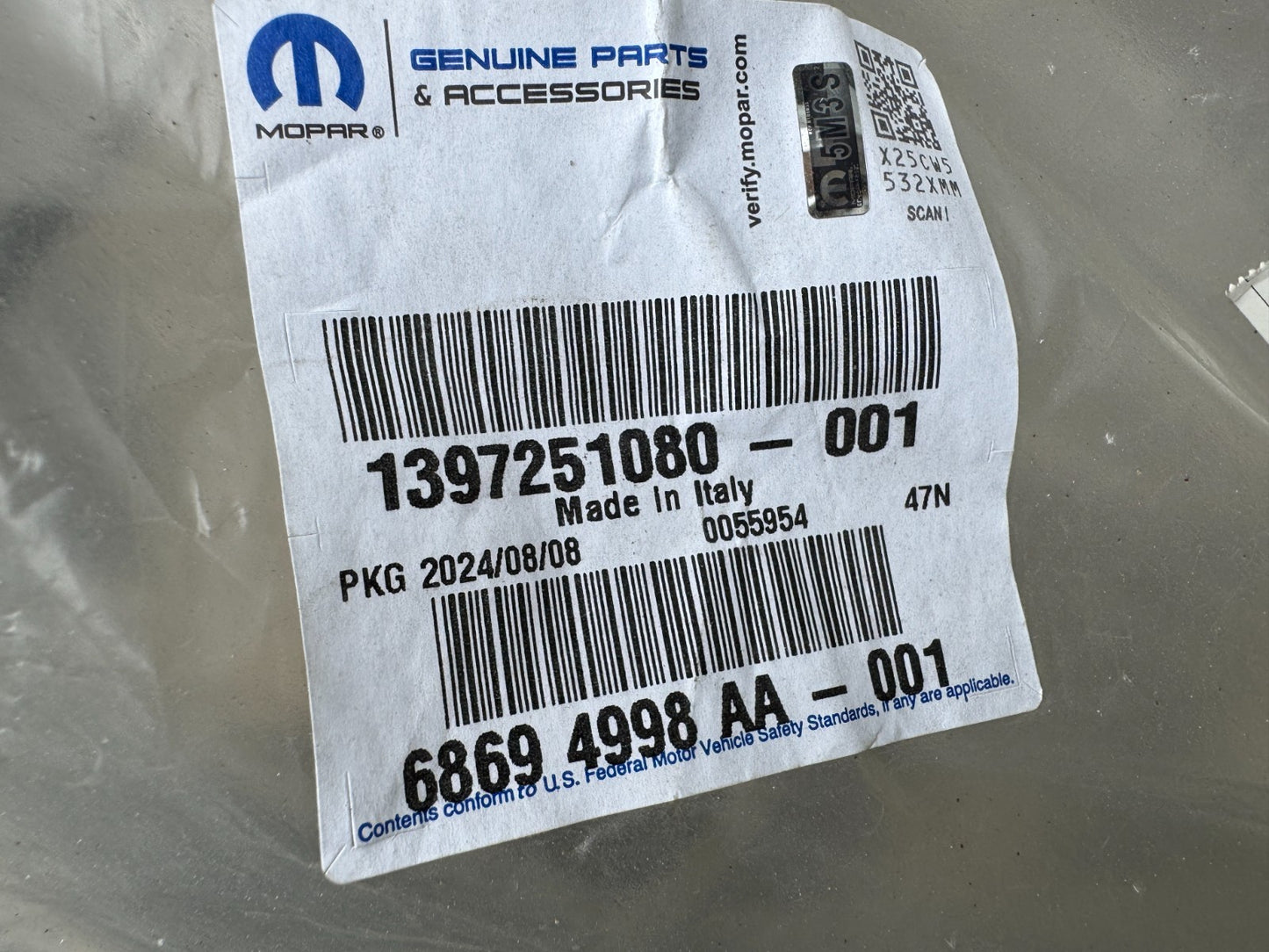 NEW GENUINE Relay Boxer 19-On Air Con Pipe 1397251080