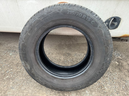 1x 215 70 15C  109/107S  Continental Van Contact Eco 2157015C  215/70/15C 8.5mm!
