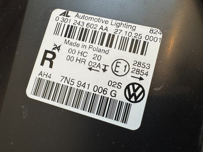 SEAT ALHAMBRA 7N MK2 2011-2021 HALOGEN HEADLIGHT RIGHT DRIVER 7N5941006G **NEW**