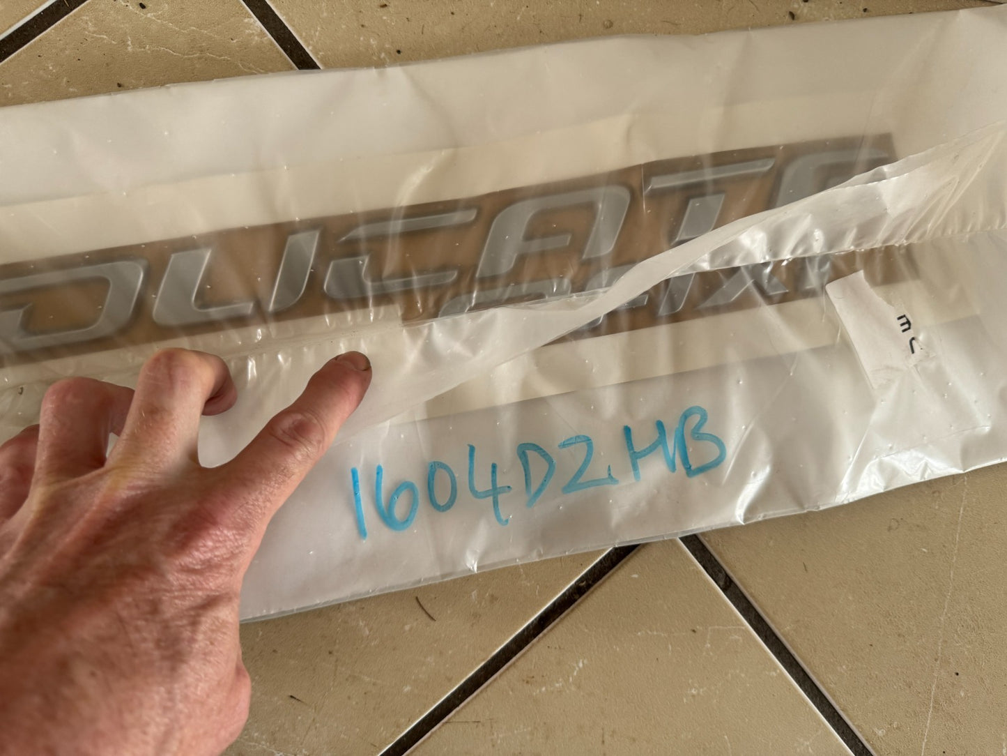 Original Fiat Emblem Lettering Logo Tailgate Rear Ducato Maxi 52183796