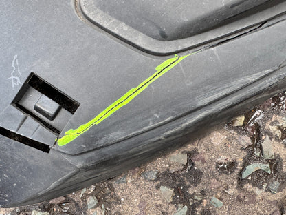 AUDI A3 8Y FRONT BUMPER SPOILER IN BLACK 8Y0807233A 2020 21 22 23 DAMAGED