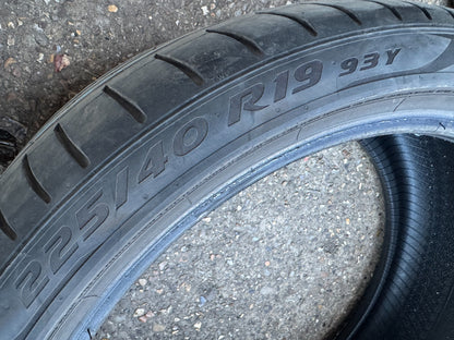 225/40/19 93Y XL Pirelli P-Zero PZ4 BMW ⭐ RFT Runflat tyre 6.5mm 2023 225 40 19