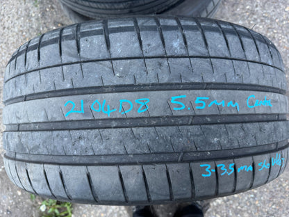 2x LATE 2023 275 35 19 Michelin Pilot Sport 4s part worn tyres free delivery