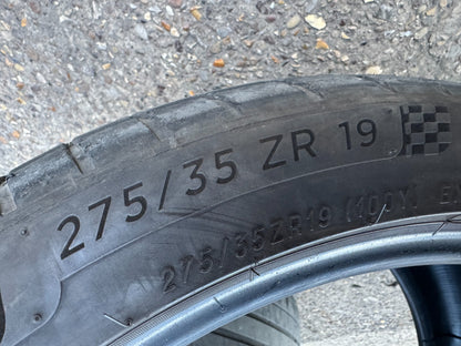 2x LATE 2023 275 35 19 Michelin Pilot Sport 4s part worn tyres free delivery