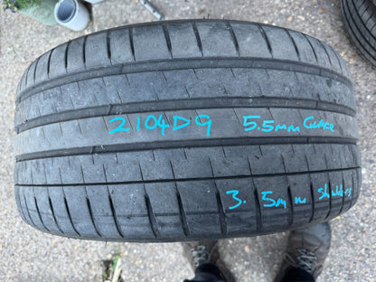 2x LATE 2023 275 35 19 Michelin Pilot Sport 4s part worn tyres free delivery