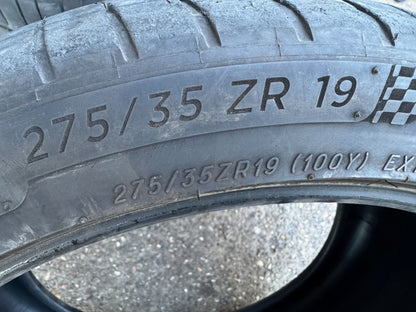 2x LATE 2023 275 35 19 Michelin Pilot Sport 4s part worn tyres free delivery
