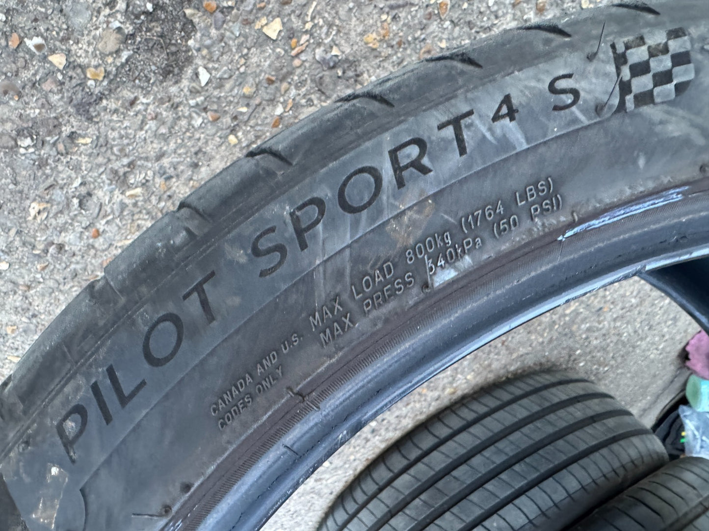 2x LATE 2023 275 35 19 Michelin Pilot Sport 4s part worn tyres free delivery