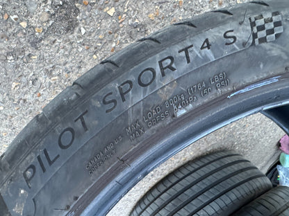 2x LATE 2023 275 35 19 Michelin Pilot Sport 4s part worn tyres free delivery
