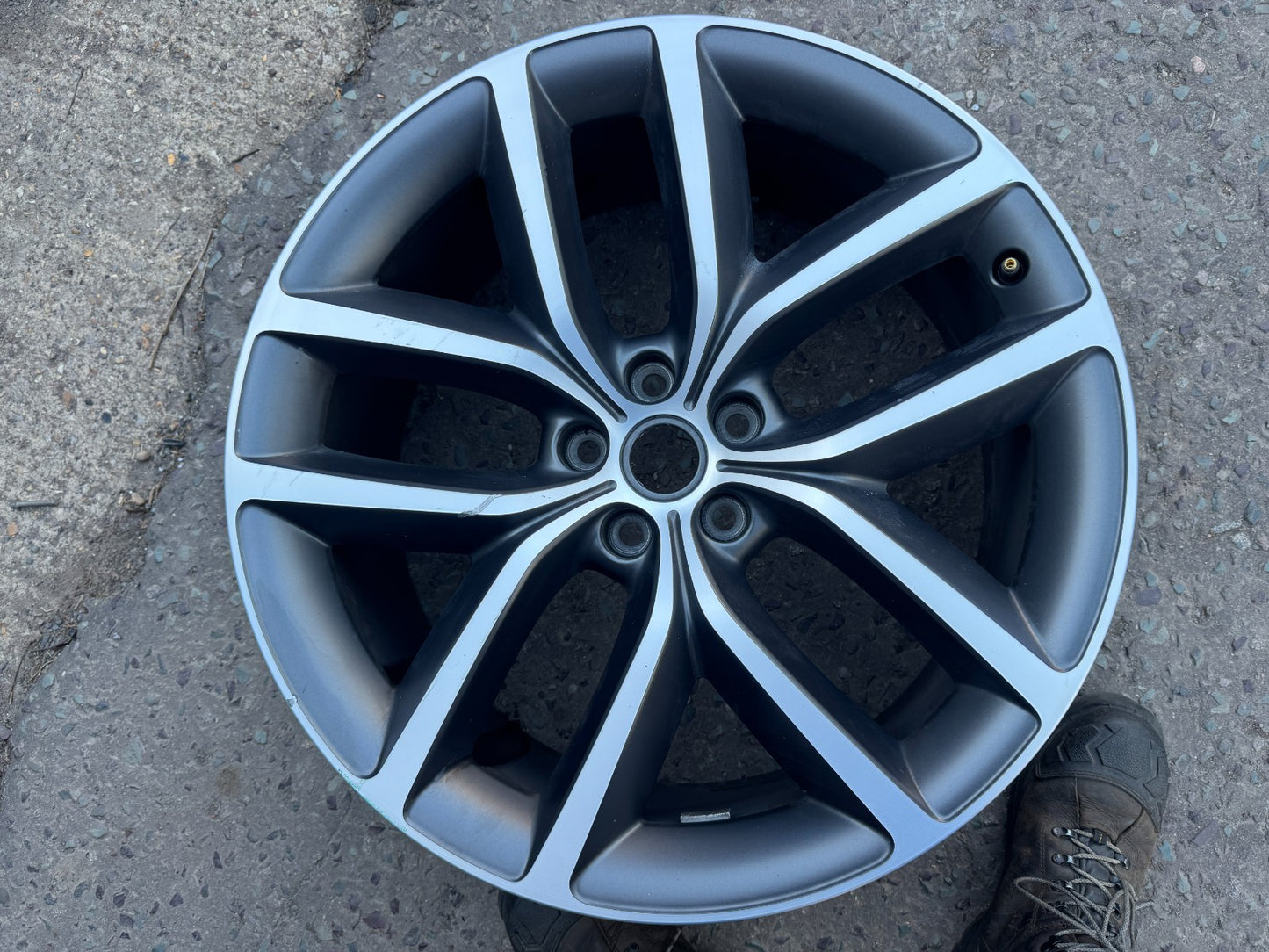 RANGE ROVER L460 STYLE 5127 22" ALLOY WHEEL RIM GREY DIAMOND CUT GENUINE