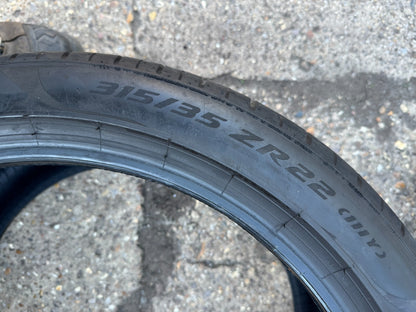 1x Pirelli P Zero 315 35 22 111Y XL NCO 5mm Tread DOT 4124